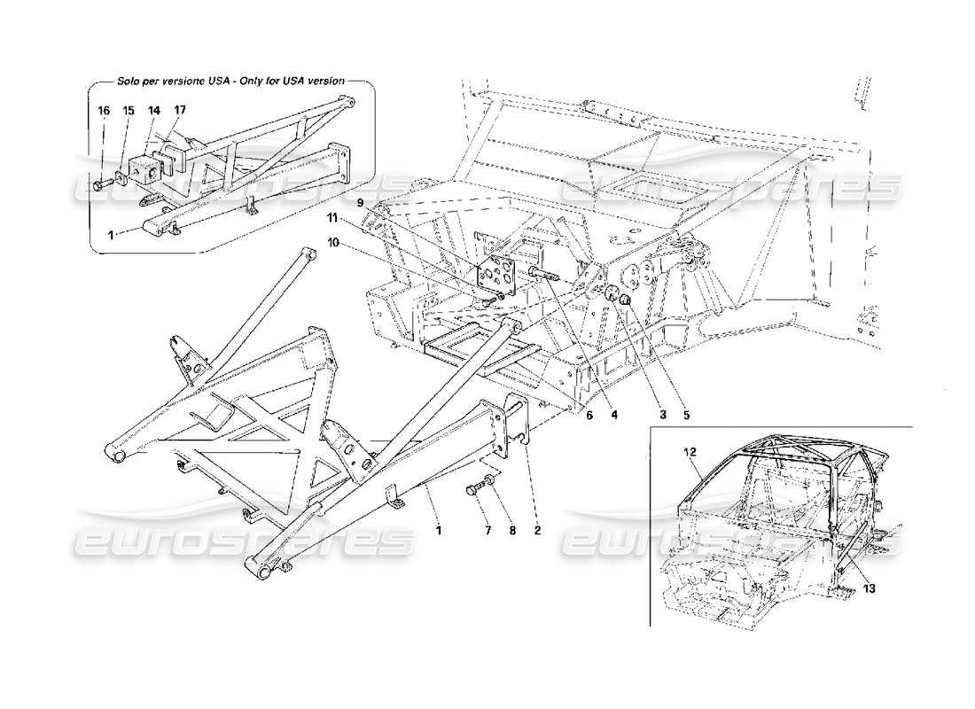 a part diagram from the ferrari f40 parts catalogue