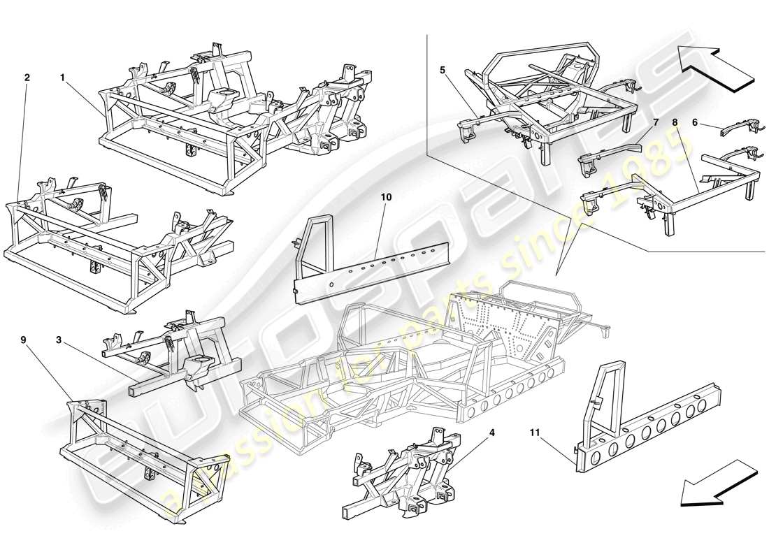 a part diagram from the ferrari 575 parts catalogue