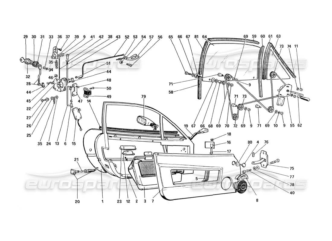 a part diagram from the ferrari 512 parts catalogue