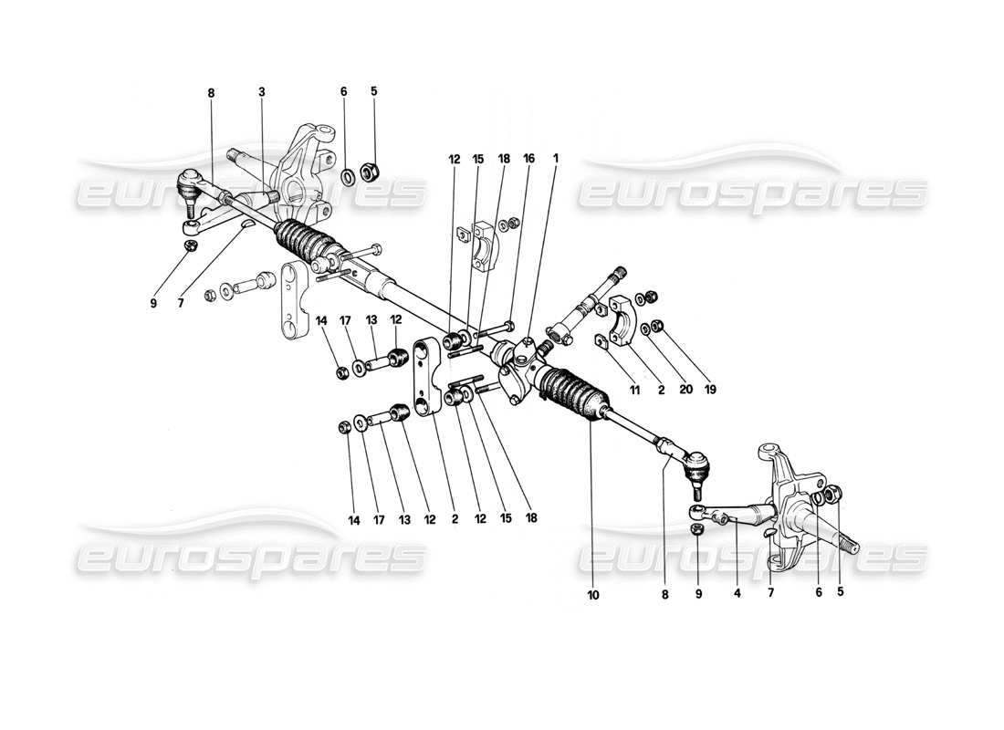 a part diagram from the ferrari 208 parts catalogue