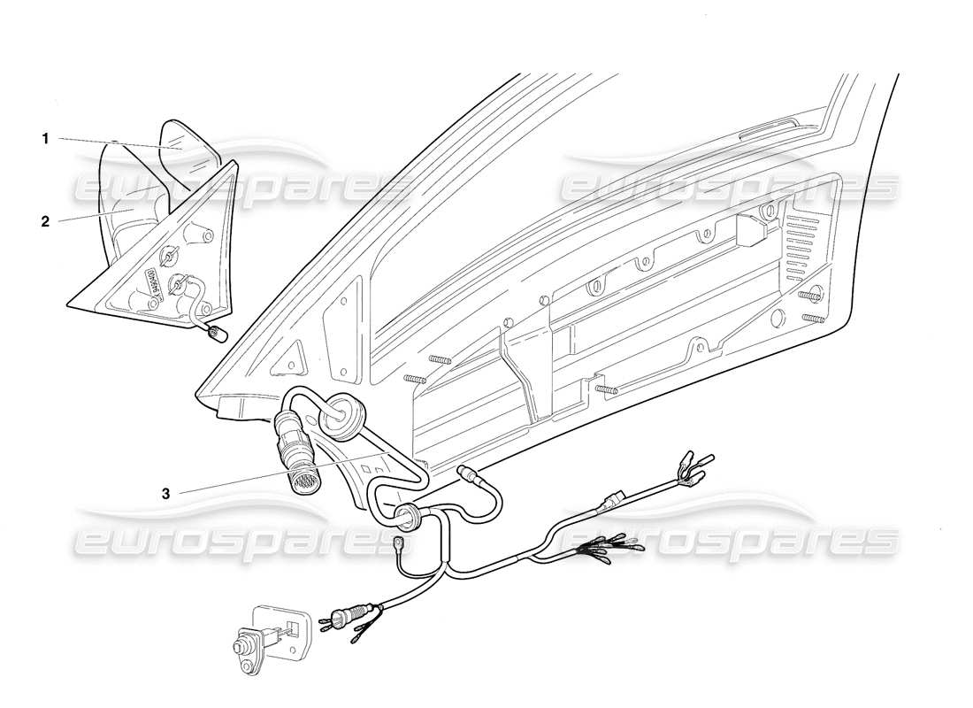 a part diagram from the lamborghini diablo parts catalogue