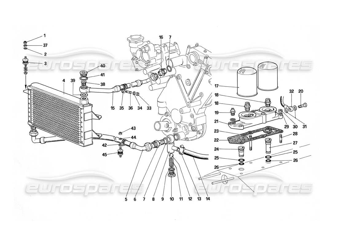 a part diagram from the ferrari 412 parts catalogue