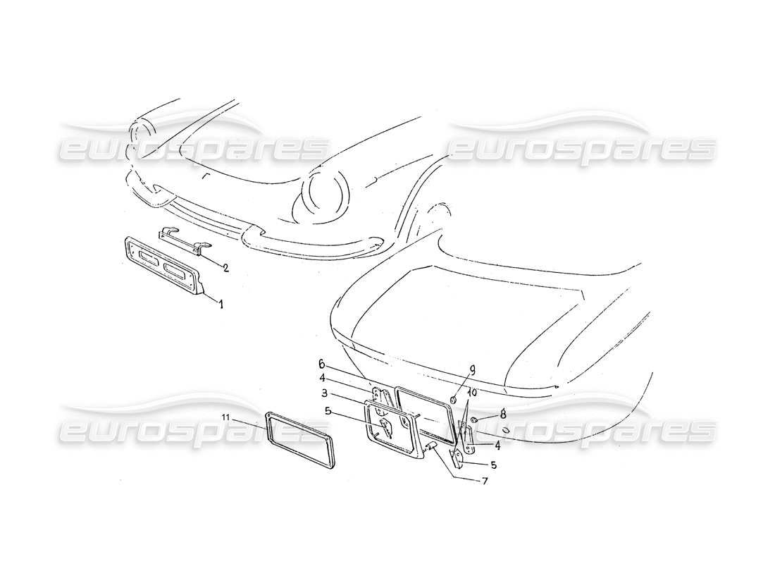 a part diagram from the Ferrari 330 GTC / 365 GTC (Coachwork) parts catalogue