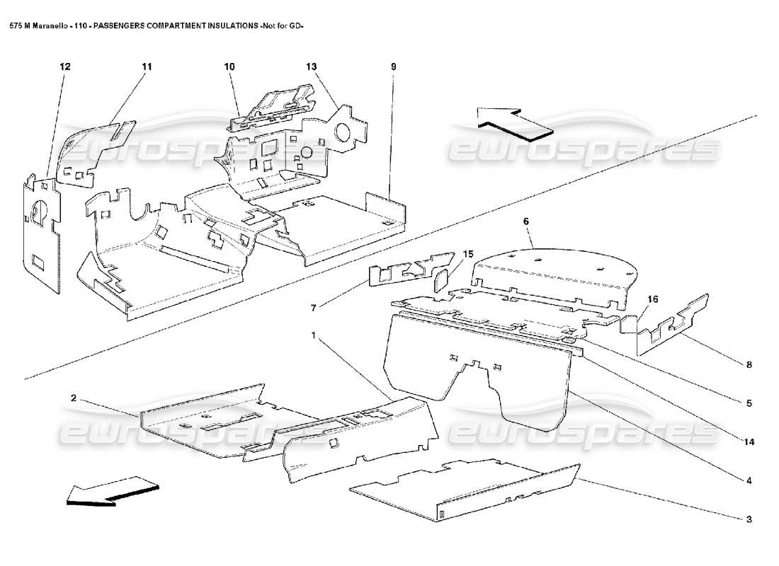 a part diagram from the ferrari 575 parts catalogue