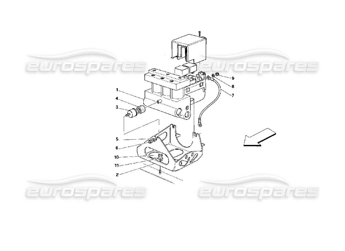 a part diagram from the ferrari 512 parts catalogue