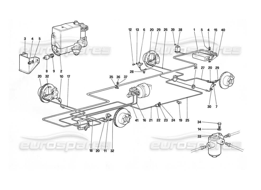 VIEW PARTS DIAGRAMS FROM THE FERRARI 412 PARTS CATALOGUE a part diagram from the ferrari 412 parts catalogue