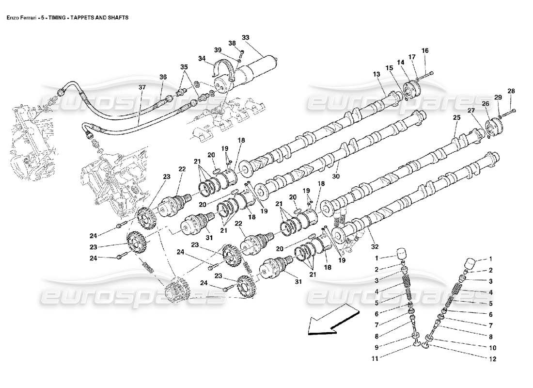 VIEW PARTS DIAGRAMS FROM THE FERRARI ENZO PARTS CATALOGUE a part diagram from the ferrari enzo parts catalogue