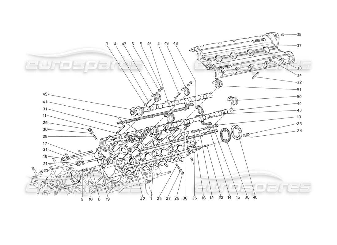 a part diagram from the ferrari 208 parts catalogue