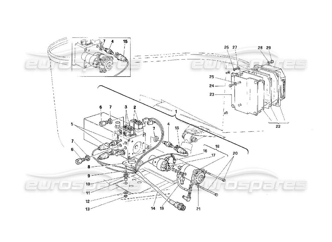 a part diagram from the ferrari f40 parts catalogue