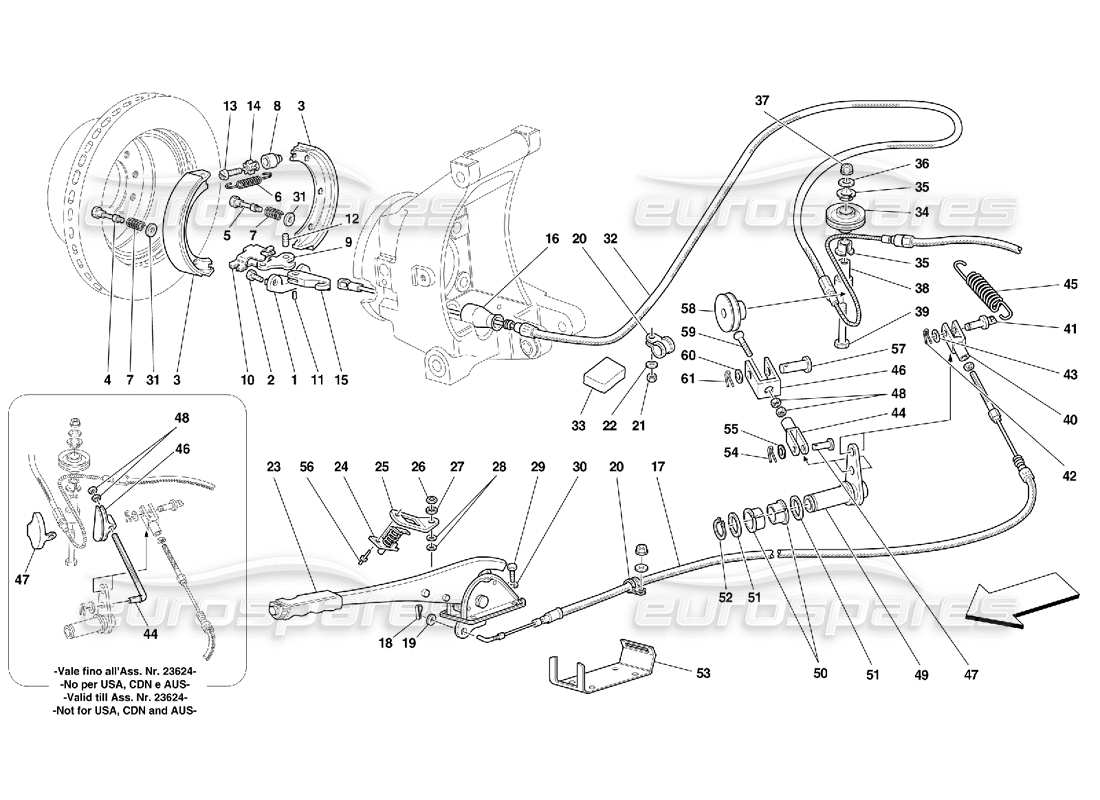 a part diagram from the ferrari 456 gt/gta parts catalogue