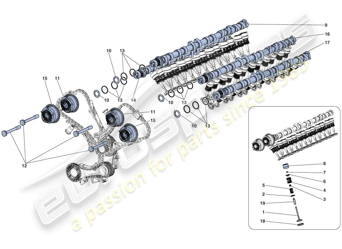 a part diagram from the ferrari laferrari parts catalogue