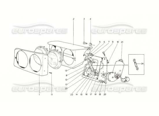 a part diagram from the ferrari 308 parts catalogue