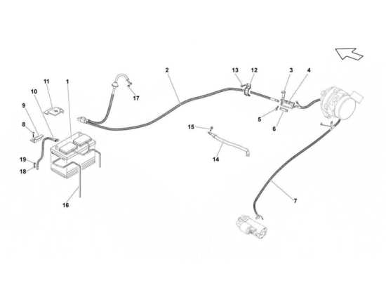 a part diagram from the lamborghini gallardo lp560-4s update parts catalogue