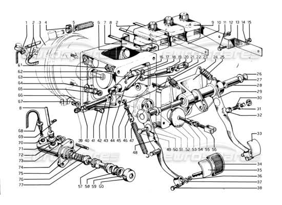 a part diagram from the ferrari 275 parts catalogue