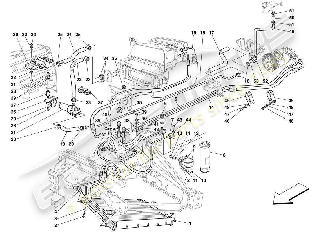 a part diagram from the maserati mc12 parts catalogue