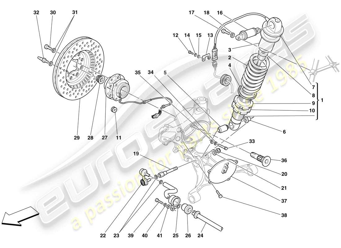 a part diagram from the ferrari 430 parts catalogue