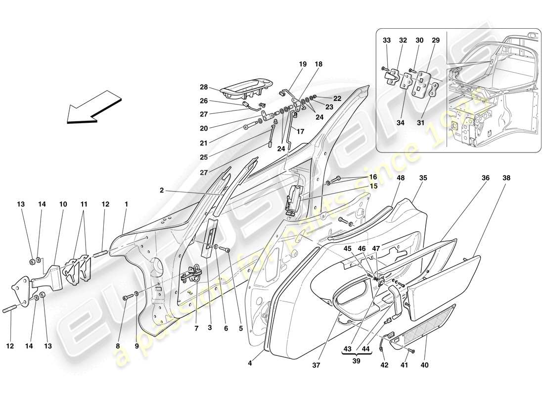 a part diagram from the maserati mc12 parts catalogue