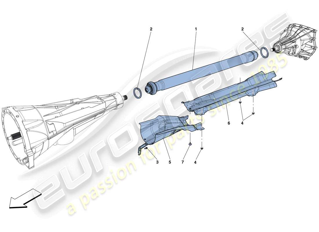a part diagram from the ferrari gtc4 parts catalogue