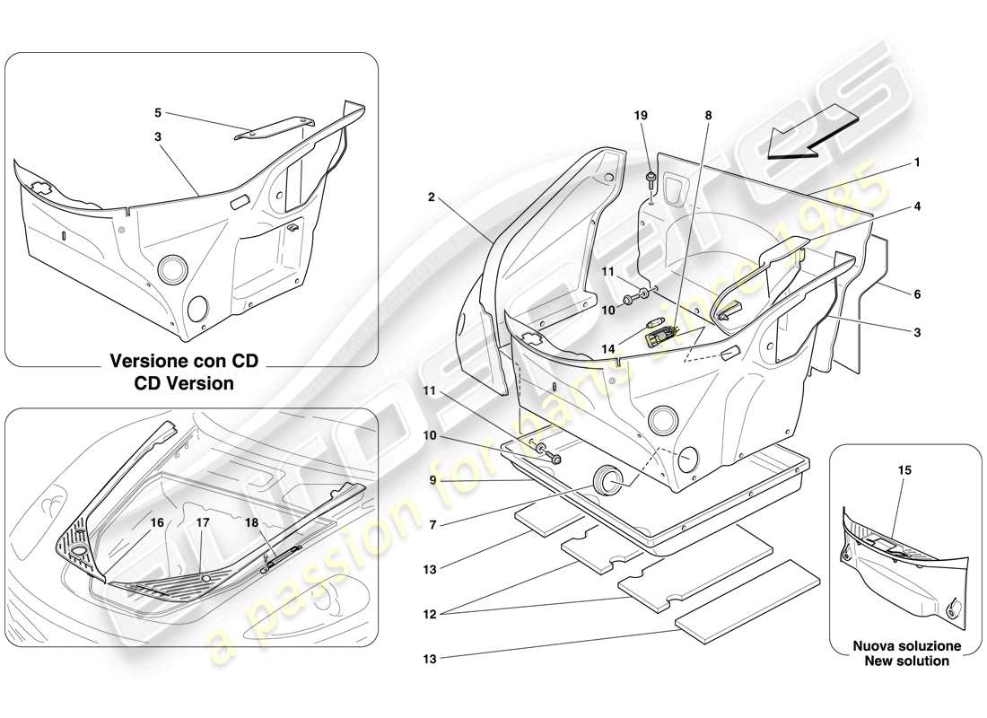 a part diagram from the ferrari 430 parts catalogue