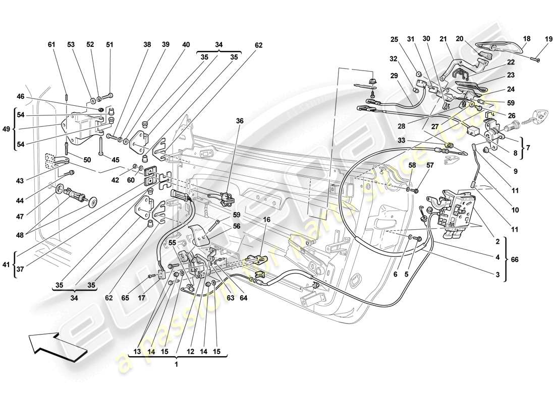 part diagram containing part number 65836200