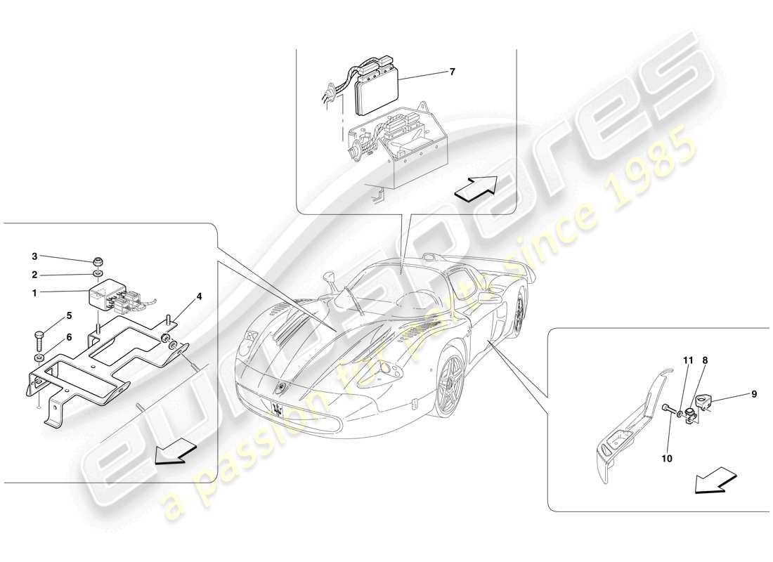 a part diagram from the maserati mc12 parts catalogue