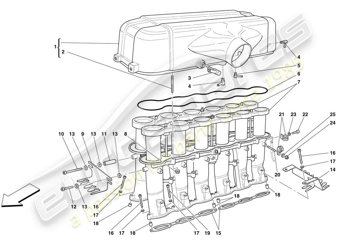 a part diagram from the maserati mc12 parts catalogue