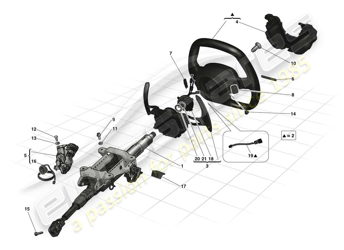 a part diagram from the ferrari laferrari (europe) parts catalogue