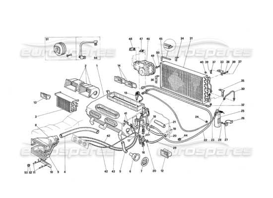 a part diagram from the maserati quattroporte (1967-1979) parts catalogue