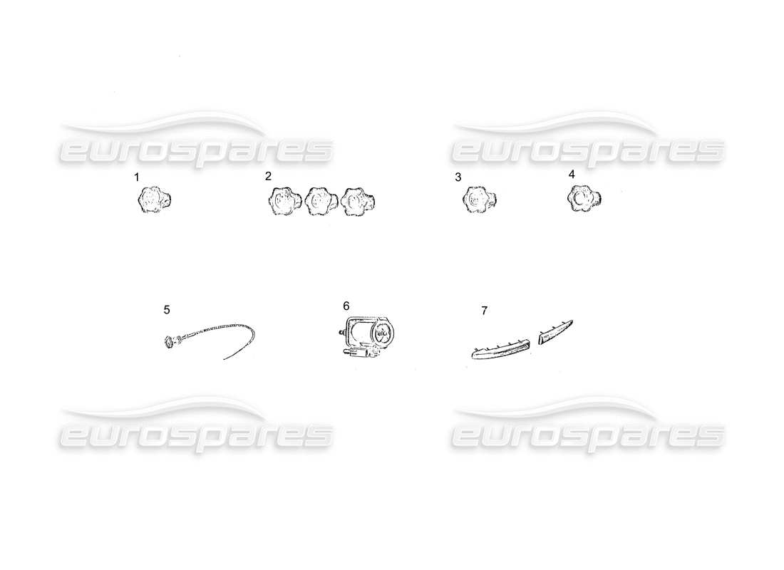 VIEW PARTS DIAGRAMS FROM THE FERRARI 250 PARTS CATALOGUE a part diagram from the ferrari 250 parts catalogue