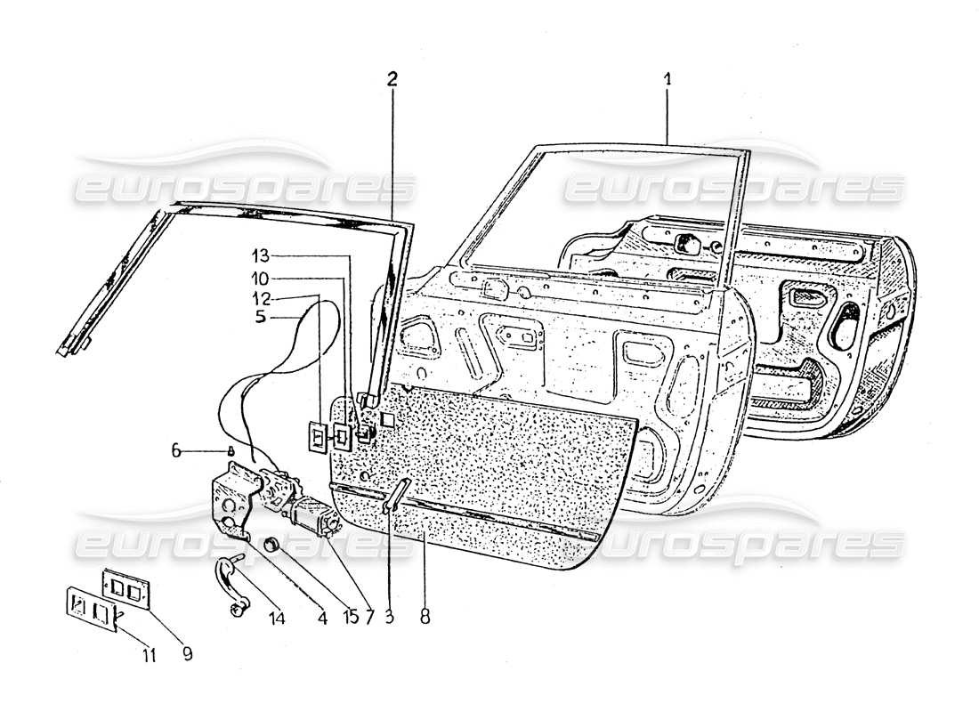 a part diagram from the ferrari 330 and 365 parts catalogue