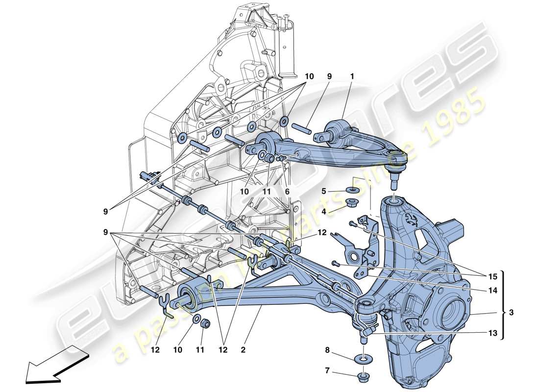 a part diagram from the ferrari 458 speciale (rhd) parts catalogue