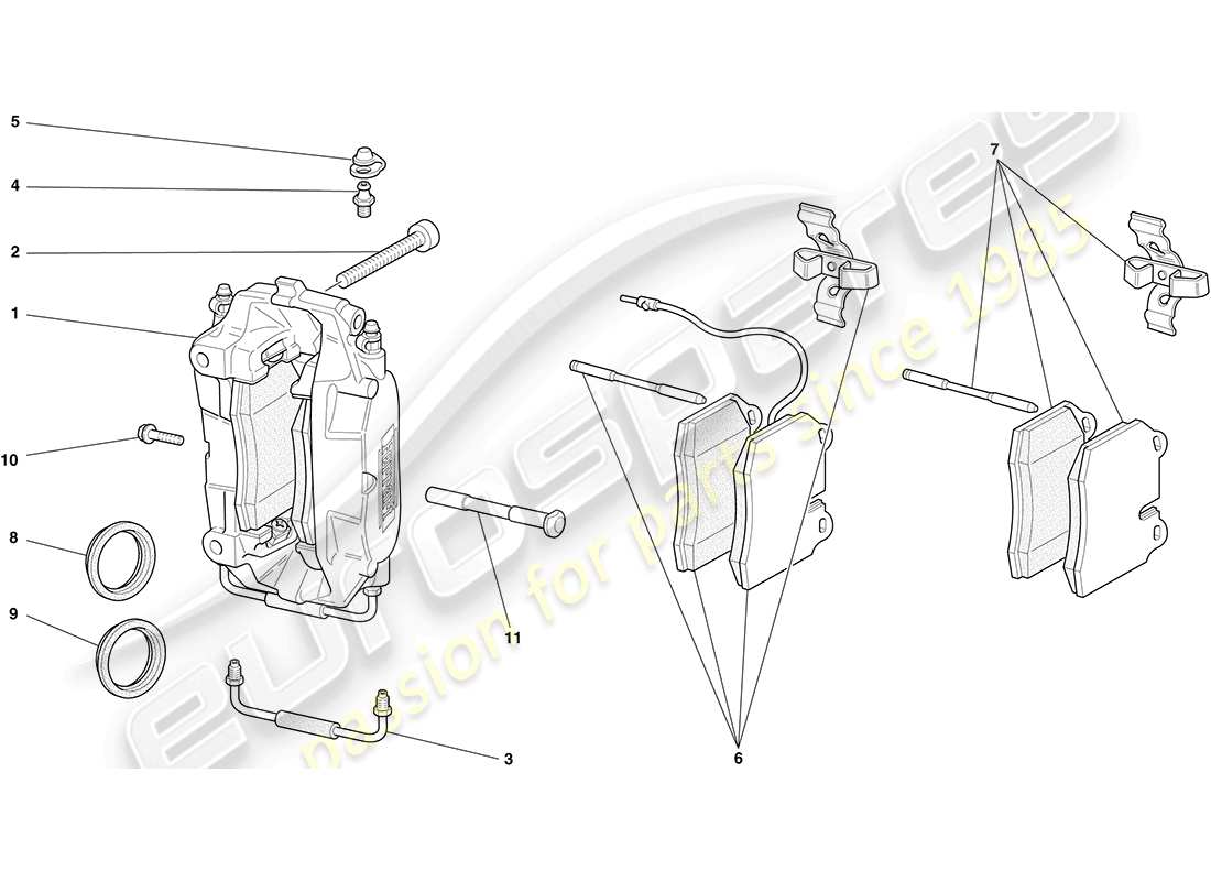 a part diagram from the Ferrari F430 Coupe (Europe) parts catalogue