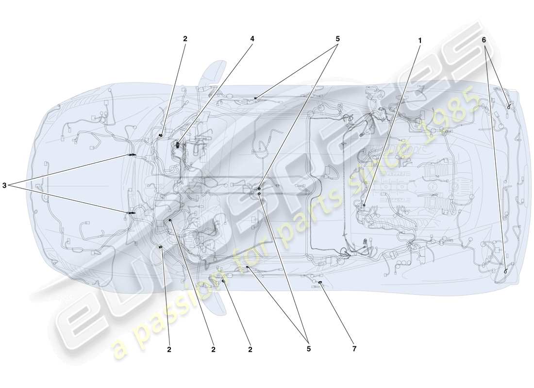 a part diagram from the ferrari 458 parts catalogue