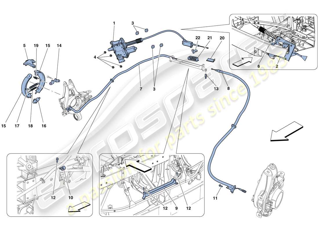 a part diagram from the ferrari 458 parts catalogue