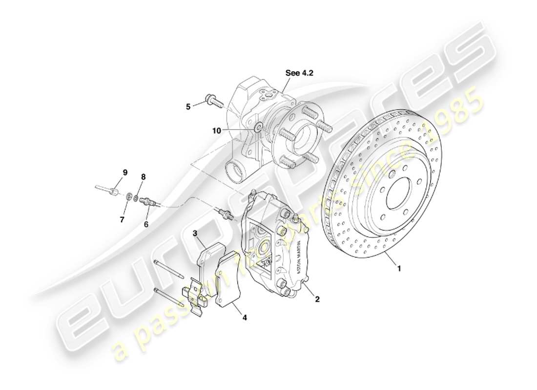 VIEW PARTS DIAGRAMS FROM THE ASTON MARTIN DB7 PARTS CATALOGUE a part diagram from the aston martin db7 parts catalogue