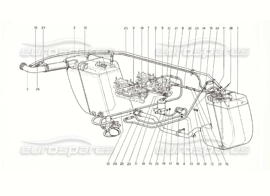 a part diagram from the ferrari 308 parts catalogue