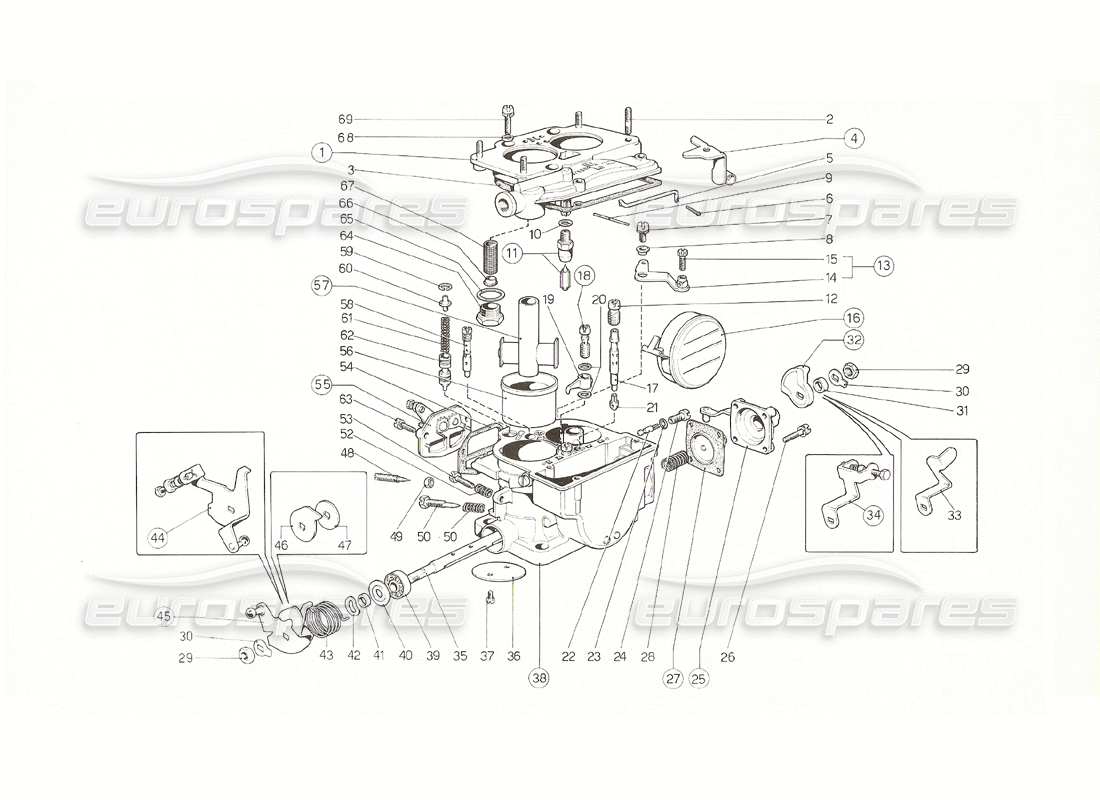 a part diagram from the ferrari 308 parts catalogue