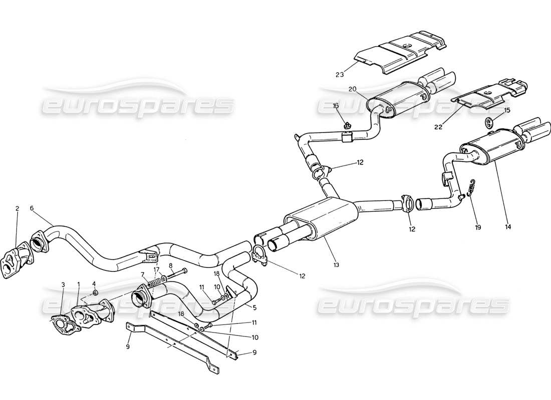 a part diagram from the maserati biturbo (1983-1995) parts catalogue
