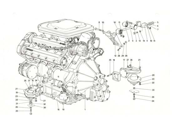 a part diagram from the ferrari 208 parts catalogue