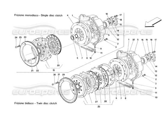 a part diagram from the ferrari 348 parts catalogue