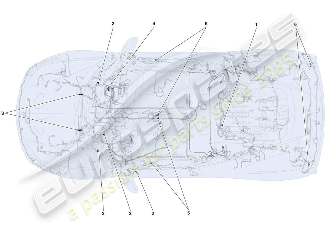 a part diagram from the ferrari 458 speciale (usa) parts catalogue
