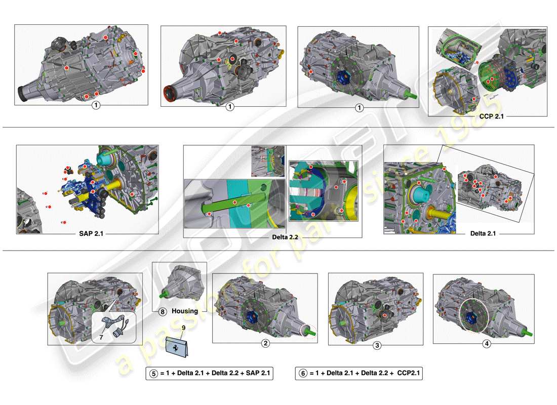 a part diagram from the ferrari f12 tdf (europe) parts catalogue