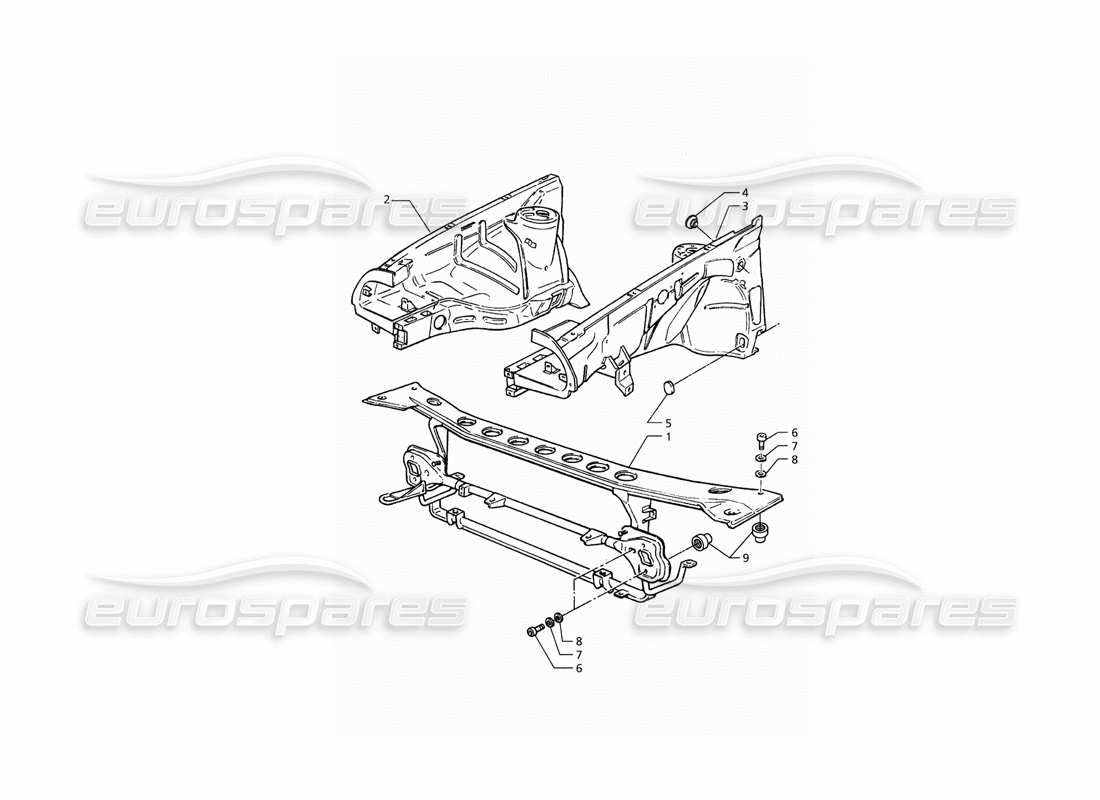 a part diagram from the Maserati QTP. 3.2 V8 (1999) parts catalogue