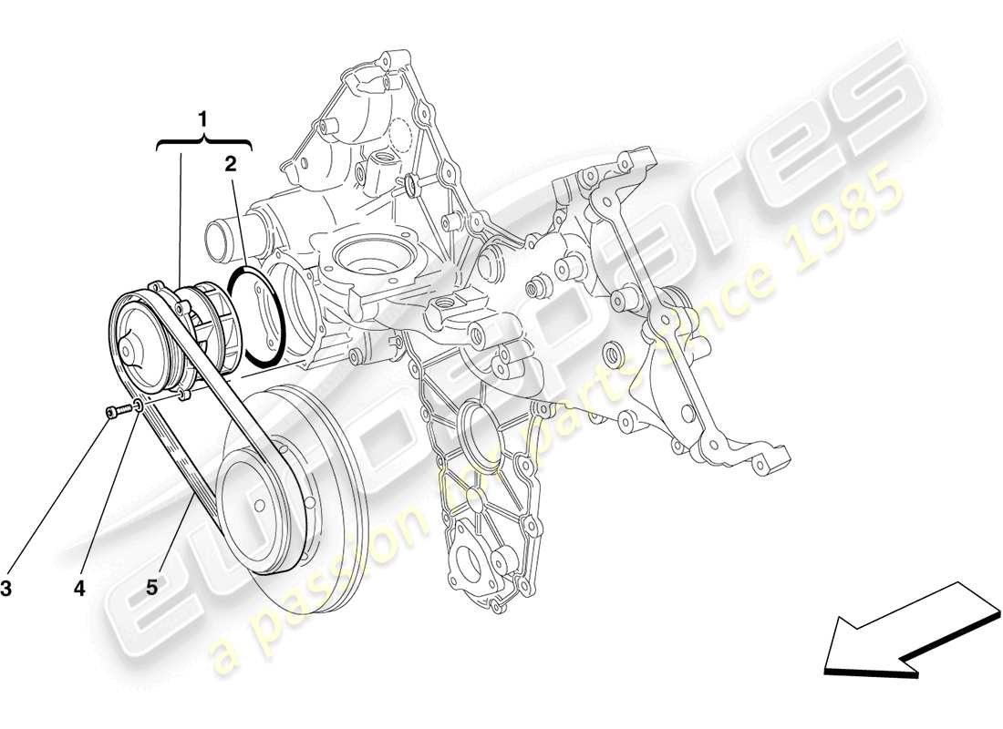 VIEW PARTS DIAGRAMS FROM THE FERRARI CALIFORNIA PARTS CATALOGUE a part diagram from the ferrari california parts catalogue