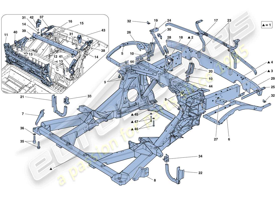 a part diagram from the Ferrari 488 Spider (Europe) parts catalogue