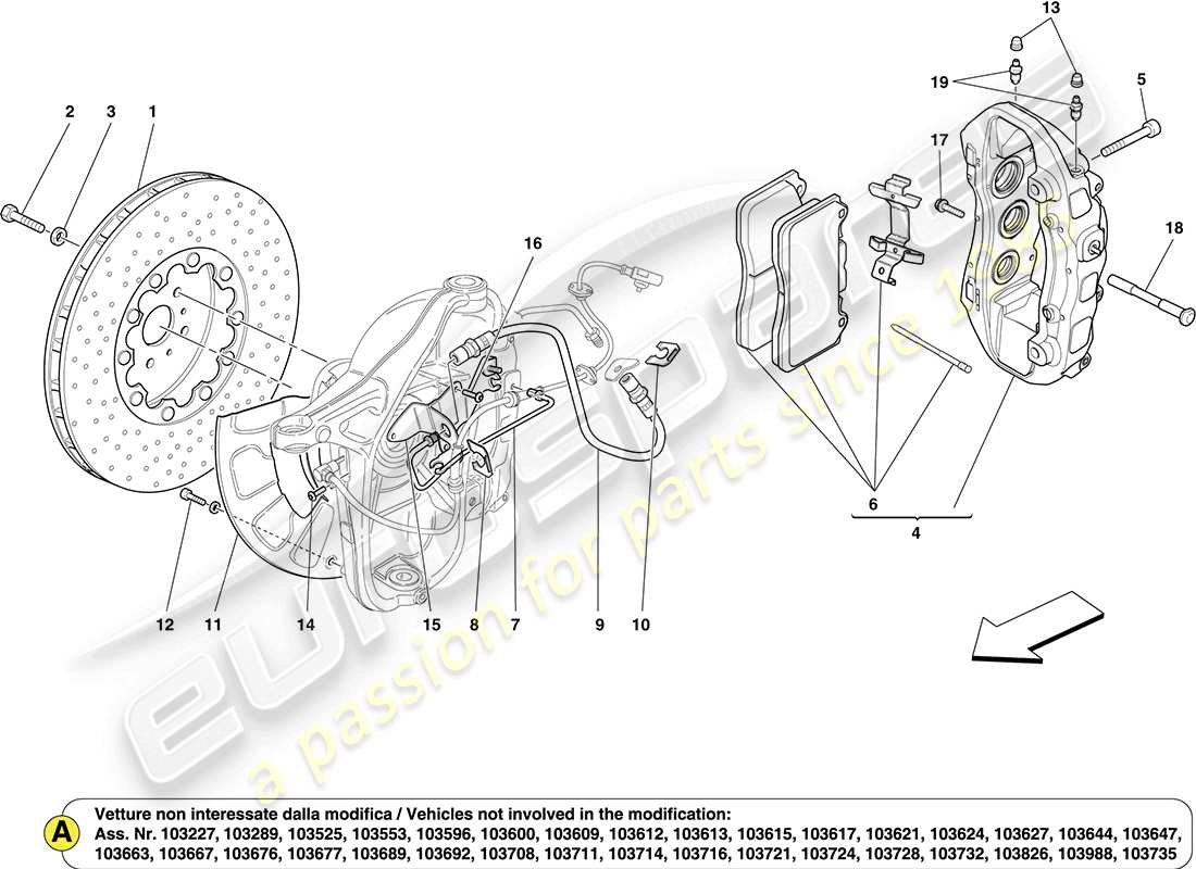 part diagram containing part number 70001784