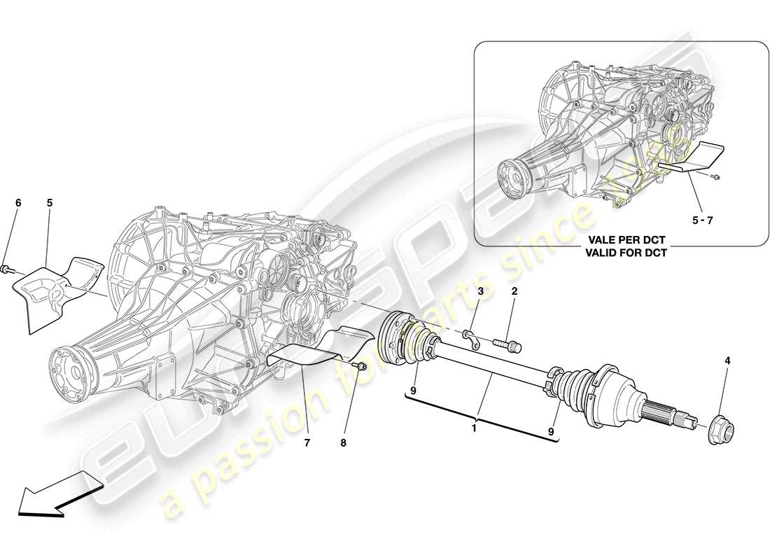VIEW PARTS DIAGRAMS FROM THE FERRARI CALIFORNIA PARTS CATALOGUE a part diagram from the ferrari california parts catalogue