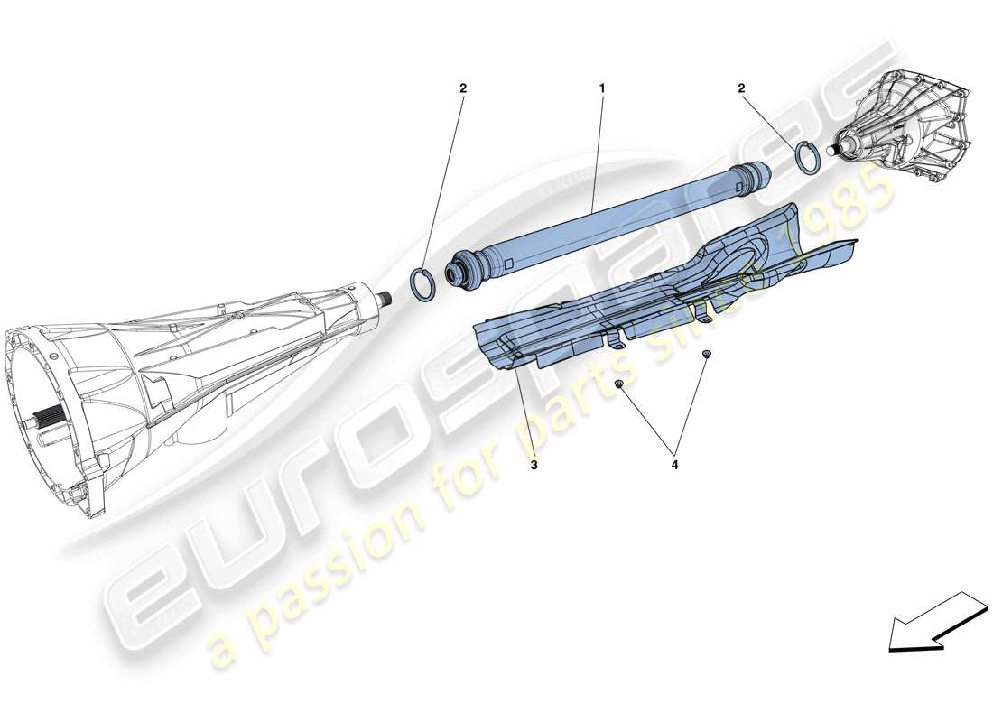 VIEW PARTS DIAGRAMS FROM THE FERRARI 812 PARTS CATALOGUE a part diagram from the ferrari 812 parts catalogue