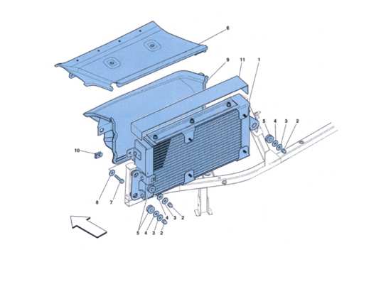 a part diagram from the ferrari 458 parts catalogue