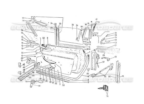 a part diagram from the ferrari 275 parts catalogue